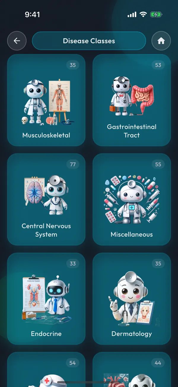 臨床索引：MediHelp 螢幕截圖