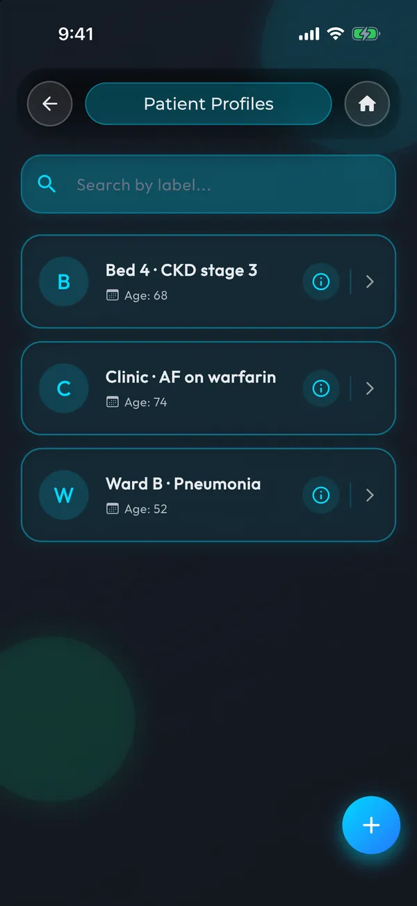 Patient profiles: Your patients, in one place