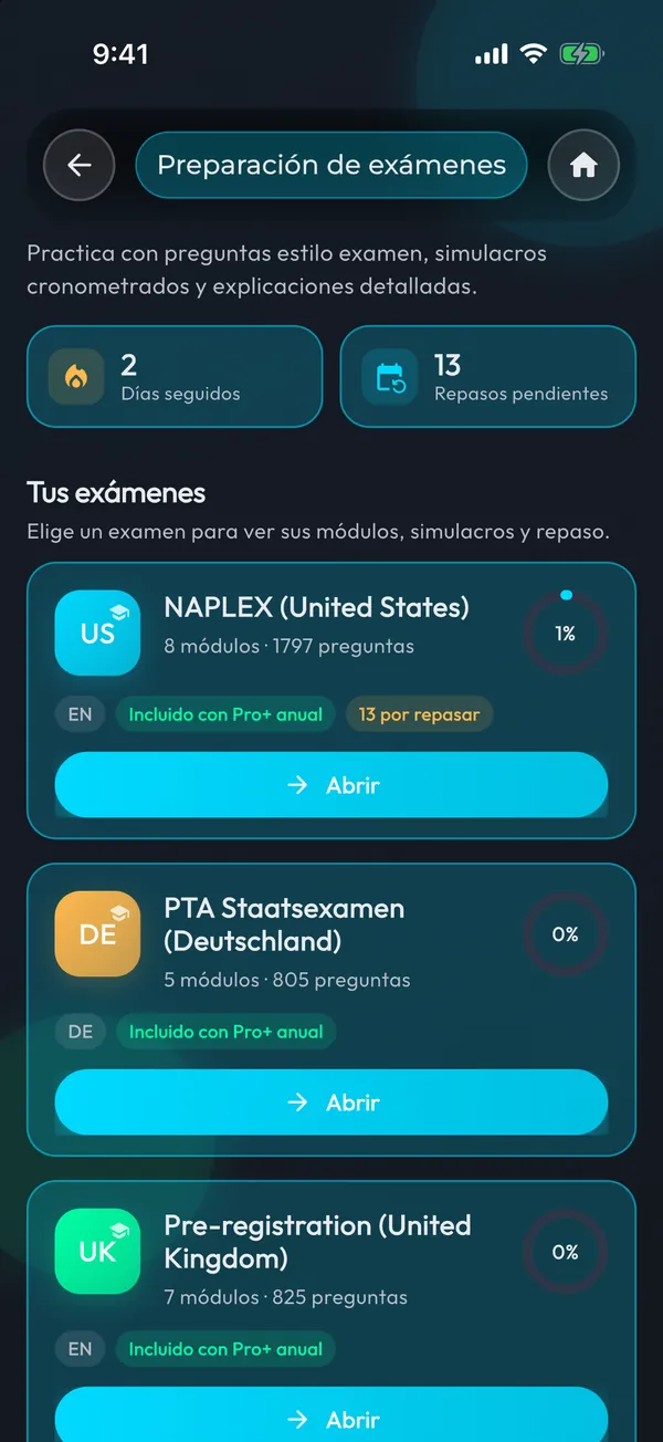 Una pregunta de examen de MediHelp con su explicación y referencias