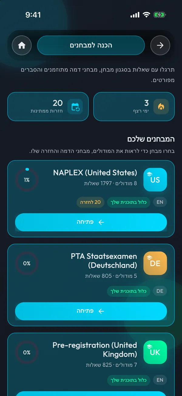 שאלת מבחן של MediHelp עם הסבר התשובה והמקורות