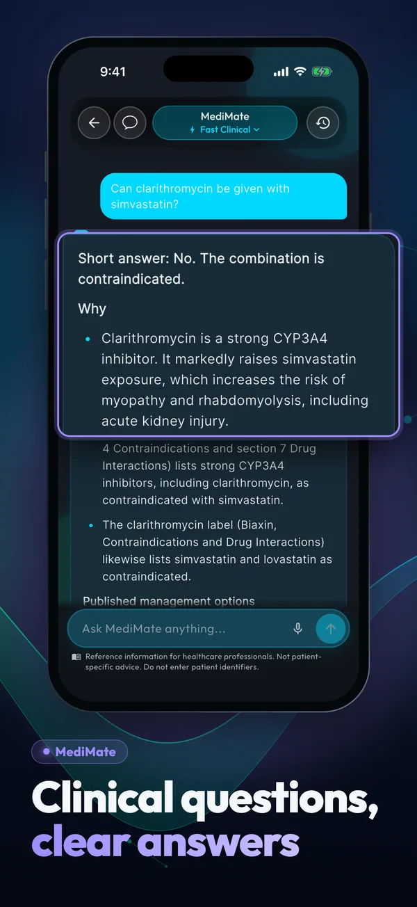 MediMate: Clinical questions, clear answers