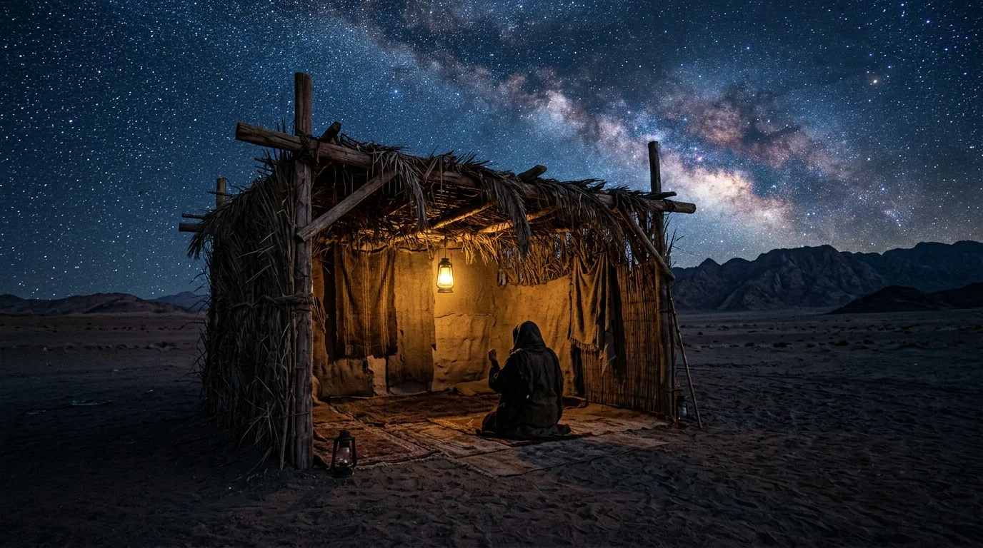 تضرع النبي الخاشع في العريش